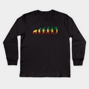 Evolution of golf Kids Long Sleeve T-Shirt